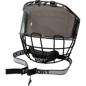TronX S920 Tinted Smoke Senior Full Hockey Helmet Cage & Shield Anti-Fog/Anti-Scratch Combo