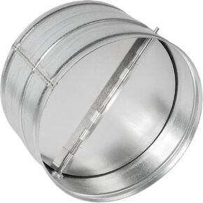 HVAC OV Efficient 8'' Inch Backflow Damper - Vent Deflector - One Way Airflow Ducting Draft Blocker - Backflow Preventer - with Spring - Loaded Folding Blades