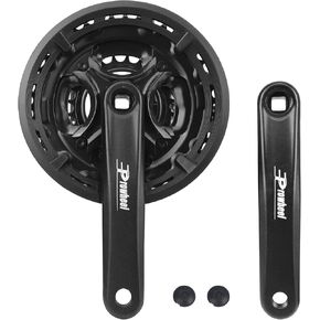 ZUKKA Bicycle Crankset Square 42-34-24 Teeth for 3x6/7/8 Speed 170mm for Mountain Bike Transmission Square Gear