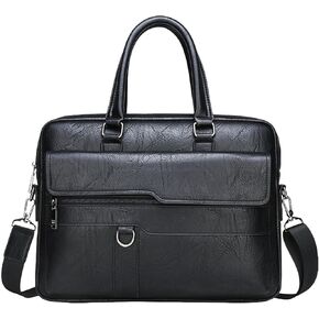 leather Laptop Bag for Men 16.1 inch,Premium Laptop Briefcase Fits,onvertible Computer Bag Handbags Shoulder Crossbody Bag