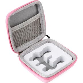 Mini Mic Case Wireless Lavalier Microphone Case for Wireless lavalier Microphones Mini Tiny Mic Lapel Clip Microphones (Pink)