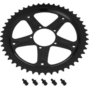 1Pc Electric Bike Motor Chainwheel Steel Mid Drive Chain Ring Replacement BBS01B BBS02B for E-Trekking Bike E-City Bike Black