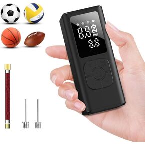 Electric Ball Pump, Ball Pump for Sports Balls Basketball Air Pump with Needle Storage, Air Pumps for Soccer Ball Volleyball Rugby