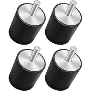 4 Pcs Rubber Vibration Isolator Mounts Fits for Wacker Neuson Plate Compactor Rammer WP1540 WP1550 VP1135 VP1340 VP1550 VP2050, Tamper Rubber Shock Absorber Mounts Replace 5100016316