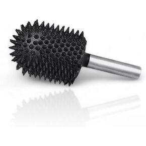 Extreme Coarse Ball Nose Rotary Burr, 1⁄4" Shaft, Very Coarse - Woodworking Attachment for Bosch,Foredom, DeWalt, Milwaukee Tools- Abrasive Tungsten Carbide