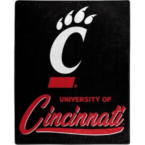 Northwest NCAA Cincinnati Bearcats Unisex-Adult Raschel Throw Blanket, 50" x 60", Signature