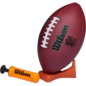 WILSON NFL Ignition Gen Green Football with Pump and Tee - Brown, Junior Size
