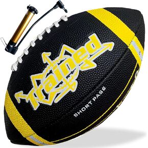 Trained Youth Football with Playbook Football Diagrams - Perfect for Kids Aged 6-12 Peewee and K2 Football. Great for Beach Football, Backyard Play & Outdoor Football Activity.