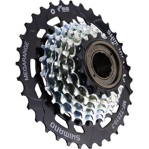 MEGHNA Bike Freewheel 7 Speed 14-34T Multiple Freewheel Screw-on Freewheel for Mountain Bike Hybrid Bike Kids Bike Folding Bike