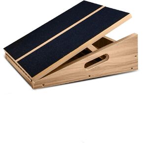 Portable Wooden Slant Board for Calf Stretching - Non-Slip Calf Stretcher Slant board with 5 Position - Adjustable Slant Board for Squats Knees & Ankle Stretcher - Incline board for calf stretching