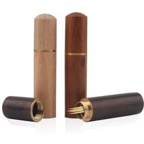 3PCS Wood Toothpick Holder for Embroidery Needle, Small Wood Toothpick Case for Cotton Swab, Pocket Toothpick Holder for Storage Toothpick, Toothpick Box/ Toothpick Holder for Small Object, Needle