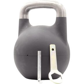 Kettlebell Kings Adjustable Competition Kettlebell - Adjustable Weight from 26 lb to 70 lb - Includes 7 Weight Plates for Strength Training at Home or Gym - Durable Steel Shell for Long-Lasting Use