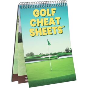 Golf Cheat Sheets: Pocket Golf Training Aid with 36 Essential Tips – Waterproof & Durable - Perfect Golf Gift for Men & Women