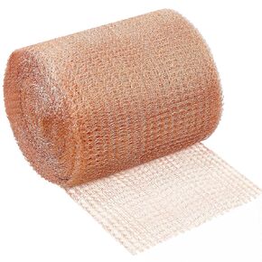 Copper Mesh 5 inches x 100 Feet, Copper Mesh Rodent Control Copper Mesh Roll Excluder Mesh Copper Screen Rodent Mesh