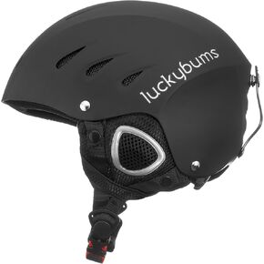 Lucky Bums Snow Sport Helmet, Matte Black, X-Large