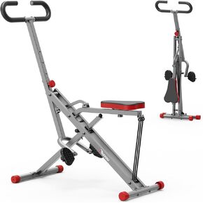 PASYOU Squat Machine for Home, Foldable Squat Rider Machine for Glutes and Abs with Adjustable Resistance Squat Assist Trainer for Women Men Full Body Workout Squat Rowing Machine Leg Trainer PH10