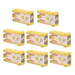50A 32V Mini Slotted Automotive MCASE Shaped Cartridge Fuse Kit Replacement (8 Pcs) 0695050.PXPS