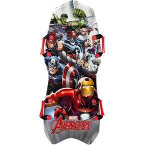 RYDR Marvel 45'' Classic Snow Sled, Single/Double Rider Winter Toboggan Sleds for Kids and Adults, Bottom Water Resistant, XPE Top, Fit for Winter Outdoor Sports Activities
