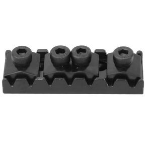 Electric Guitar Locking Nut, Zinc Alloy Electric Guitar Musical Instrument Accessories Suitable for 7-String Double Rocking Guitar(Black)