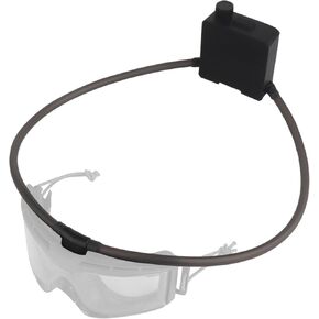 Let Me Be AirDefog Goggles Anti-Fog Fan Kits, Defogger for Goggles with Fan Turbo Button, Magnetic Hose Header and Speed Knob Allow 6-10 Hrs Runtime fits tactical, skiing, cycling, work (BK)