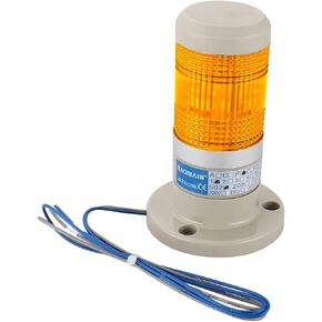 Baomain Warning Continuous Light 110 VAC Yellow LED Industrial Signal Light Tower Lamp LTP-502T