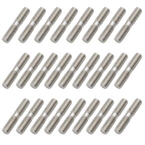 26 Pieces Stainless Steel Double End Threaded Stud Screw Bolt (M8 x 40mm)