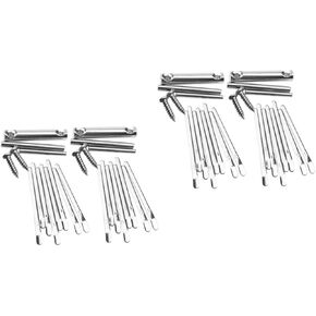 Mikinona 4 Sets thumb piano shrapnel mbira repairing parts thumb pianos thumb piano kalimba thumb piano replacement 8 key kalimba Mbira Finger Piano kid piano Metal self made child hardware