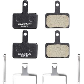 BUCKLOS Bike Disc Brake Pads for TRP Tektro Shimano MT200 Deore Br-M575 M525 M515 T615 T675 M505 M495 M486 M485 M475, Bicycle Disk Brakes Pads for Mountain Bike/Electric Bike/Road/Scooter/Ebike