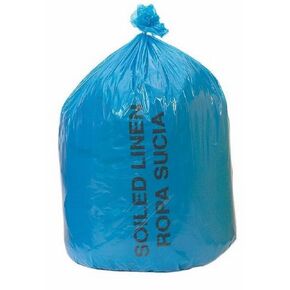 Medline Soiled Linen Liners, Polypropylene, Blue, 1.1 Mil., 29" x 43", Ideal for Hospital and Healthcare Facilities, Roll, Pack of 200
