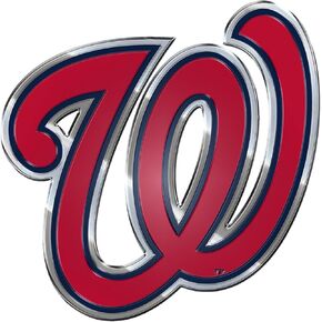FANMATS 60423 - MLB - Washington Nationals Embossed Color Emblem | W Cap Logo