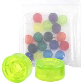 20Pcs Guitar Effect Pedal Footswitch Toppers, Plastic Pedal Nail Caps Guitar Pedals Footswich Protection Caps Guitar Pedal Footswitch Topper Cover Foot Nail Cap Pedal Topper(Multi Color)