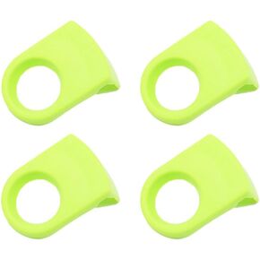 4 pcs Green Abs Bottle Buckle Wine Glass Clip Holders Drink Clips Beer Snap for Wine Glass, Drink Holder Bathroom Cup Holders,Holders and Dispensers