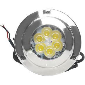 Led underwater lights for boat,Four color modes: blue, white, blue white dual color, and color change,IP68 waterproof,10-30V voltage (Blue)