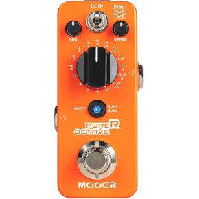 MOOER Purer Octave Guitar Pedal with 15 Octave Modes and 3 Working Modes Switchable Dry Signal