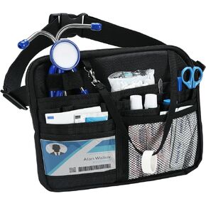 ProCase Nurse Fanny Pack, Utility Medical Nursing Fanny Pack for Women, Nurse Organizer Pouch to Carry Stethoscopes and Medical Supplies, Nurse Belt Bag for Nurses RN Vet EMT -S, Pink
