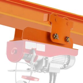 2204 LBS Electric Hoist Manual Trolley 1 Ton I-Beam Trolley for PA600 PA800 PA1000 Electric Hoist with Dual Wheels, 2.76-4.72in Adjustable Width Heavy-Duty