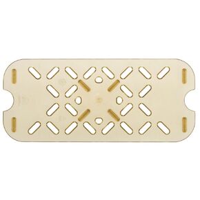 Super Pan III 1/3 Size High Temp Plastic False Bottom, Amber