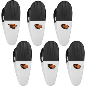 Siskiyou Sports NCAA Oregon State Beavers Chip Clip Magnets, 6pk White, One Size