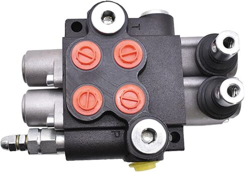 صمام التحكم الاتجاهي الهيدروليكي أحادي الكتلة 2 بكرة 13 GPM صمام اللودر الهيدروليكي، منافذ SAE، صمام مزدوج التمثيل 3600 رطل لكل بوصة مربعة للجرارات الصغيرة، لوادر الجرارات، فواصل السجل in Kuwait