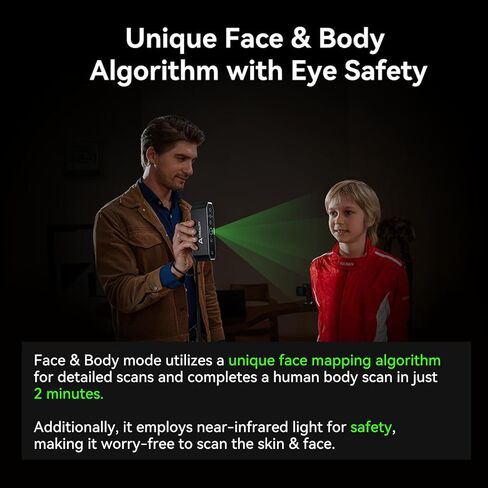 ماسح ضوئي Creality CR-Scan Otter ثلاثي الأبعاد، نظام ستيريو رباعي العدسات لمسح كامل الألوان للأشياء/الجسم/الوجه مقاس 10-2000 مم، دقة تصل إلى 0.02 مم وسرعة 20 إطارًا في الثانية، ماسح ضوئي ثلاثي الأبعاد محمول للطابعة ثلاثية الأبعاد (MacOS/Windows) in Kuwait