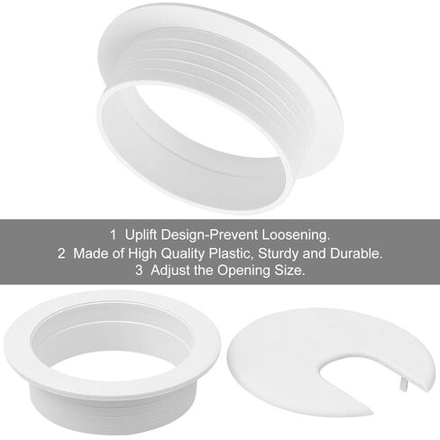 20Pack 2" Desk Grommet White, Plastic Wire Organizer Caps Office Desk Wire Grommet, Durable Desk Cord Cable Hole Cover Grommet for Office Desk, Entertainment Centers, TV Stands, Tabletops in Saudi Arabia