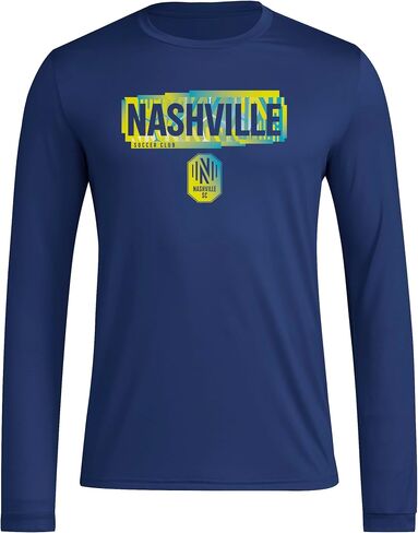 تيشيرت Nashville Sc للرجال بأكمام طويلة قبل المباراة من أديداس in Saudi Arabia