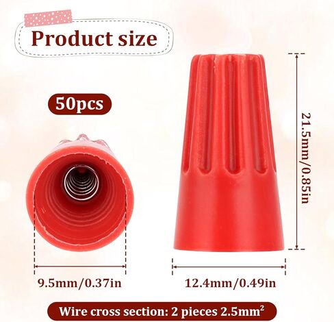 مجموعة متنوعة من 50 قطعة من موصلات صواميل الأسلاك، أغطية أسلاك برتقالية، موصلات أسلاك زنبركية برتقالية، أغطية ملتوية، أغطية أسلاك محمولة للتوصيل السريع in Kuwait