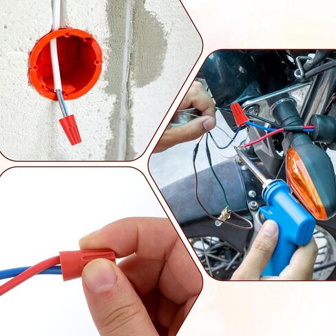 مجموعة متنوعة من 50 قطعة من موصلات صواميل الأسلاك، أغطية أسلاك برتقالية، موصلات أسلاك زنبركية برتقالية، أغطية ملتوية، أغطية أسلاك محمولة للتوصيل السريع in Kuwait