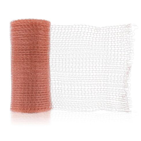 5 in x 10 ft Pure Copper Wire Mesh Rodent Barrier Copper Mesh Rodent Control Mesh for Rodents Hole Filler Rustproof Copper Mesh Roll for Gardens House Sealing Water Opening Copper Fill Fabric in Saudi Arabia