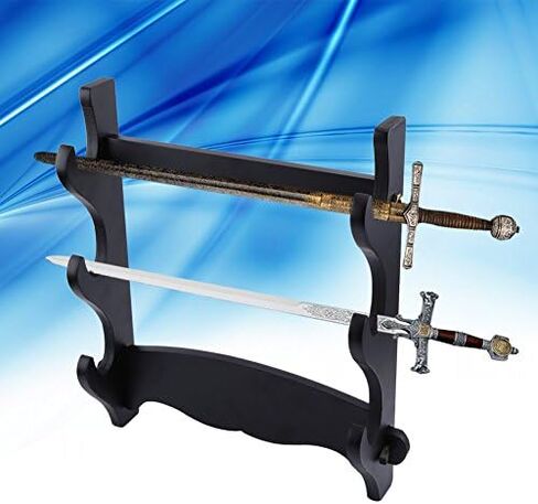 Wall Mount Sword Stand, Sword Hook,3 Tier Hanging Sword Stand, Samurai Sword Display Stand, Sword Stand Hanger Bracket Display Rack for Katana Wakizashi and Standard Swords in Saudi Arabia