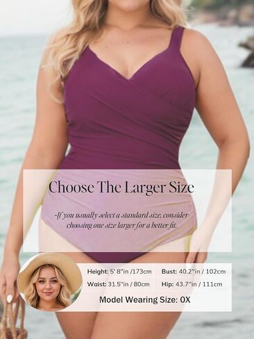 CUPSHE Women‘s One Piece Swimsuit Plus Size Tummy Control V Neck Bathing Suit Curvy Cutout Slimming in Saudi Arabia