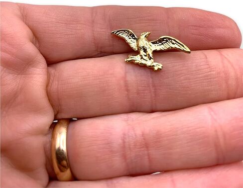 StockPins Gold Eagle Lapel Pin – Handcrafted American Eagle Pin for Men and Women, For Jackets, Hats, Backpacks in Saudi Arabia