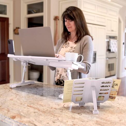 Limitless TotalDesk Portable Modern Workstation and Lap Desk with Adjustable Height & Tilt (Black) in Saudi Arabia