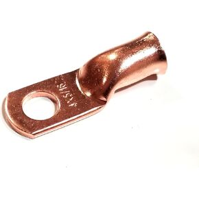 AC/DC Wire Bare Copper Lug Ring Terminals Battery (4 awg 5/16", 50 pc)